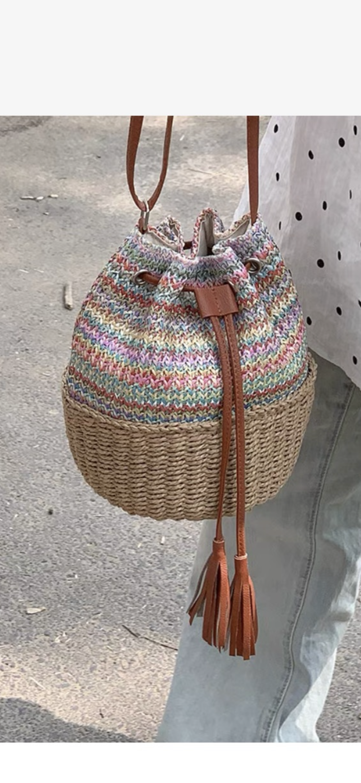 Rattan woven bucket bag 藤织水桶包